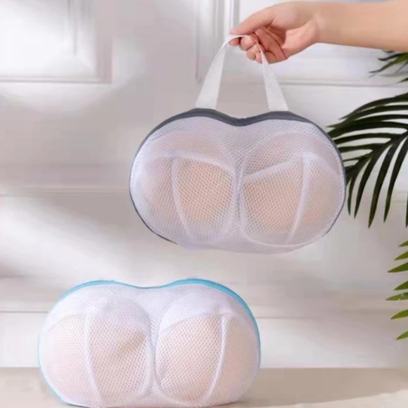 Mesh Laundry Bag Anti-deformation Handle Zipper Bag - Picture 4 of 5